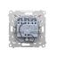 "Bell" push button with LED indicator light, (module), 10AX, quick connection, anthracite, metalic thumbnail 2