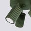 CARBON CEILING LAMP WITH REFLECTORS ON A ROUND OLIVE HEADLINING 3XGU10 thumbnail 4