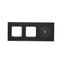 1/4 key without pictogram for electronic products, black matt thumbnail 2