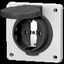 WCD inb 16A2P+A 230V IP54 SCHUKO zwart thumbnail 1