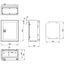 Wall-mounted enclosure 1 door IP65 H=300 W=250 D=155 mm thumbnail 2