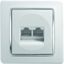SOCKET TEL KS DOUBLE 2x RJ11 6/4 CO 4317989 thumbnail 1