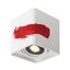 PLASTRA, ceiling light, single-headed, LED GU10 111mm, square, white plaster, L/B/H 18/18/19 cm thumbnail 1