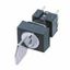 Selector switch front, 16 mm, rectangular, key-type, 3 notches, manual A16K2018M thumbnail 1