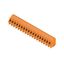 Printed circuit board terminals, 5.08 mm, Number of poles: 18, 135°, Solder pin length (l): 3.5 mm, tinned, orange, Clamping yoke connection, Clamping range, max. : 2.5 mm², Box thumbnail 4