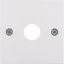 Centre plate for aerial socket 1-hole, S.1/B.3/B.7, polar white glossy thumbnail 3