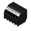 Printed circuit board terminals, 3.50 mm, Number of poles: 5, 135°, Solder pin length (l): 3.5 mm, black, PUSH IN with actuator, Clamping range, max. : 1.5 mm², Tube thumbnail 4
