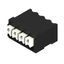 Printed circuit board terminals, 3.50 mm, Number of poles: 4, 90°, black, PUSH IN with actuator, Clamping range, max. : 1.5 mm², Tape thumbnail 2