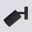 STYLISH WALL LAMP WITH MOVABLE BLACK LAMP FROM THE KARBON SERIES FOR ADDITIONAL LIGHTING thumbnail 3
