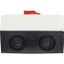 P3-100/I5/SVB/HI11 Main switch, P3, 100 A, surface mounting, 3 pole, 1 N/O, 1 N/C, Emergency switching off function, With red rotary handle and yellow locking ring, Lock thumbnail 13
