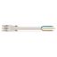 pre-assembled connecting cable;Eca;Socket/open-ended;white thumbnail 2