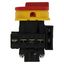 Main switch, P1, 40 A, flush mounting, 3 pole + N, 1 N/O, 1 N/C, Emergency switching off function, With red rotary handle and yellow locking ring, Loc thumbnail 24