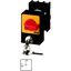 P1-25/E/SVA(S)-RT Panic switches, P1, 25 A, flush mounting, 3 pole, with red thumb grip and yellow front plate, Cylinder lock SVA thumbnail 4