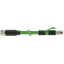 M8 female 0° A-cod. / RJ45 male 0° shielded PUR 1x4xAWG26 gn 19.0m thumbnail 2