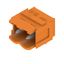 PCB plug-in connector, male header, Dovetails for fixing blocks, THT solder connection, 5.00 mm, Number of poles: 2, 90°, Solder pin length (l): 3.2 mm, tinned, orange, Box thumbnail 2
