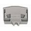 End plate with fixing flange 4 mm thick gray thumbnail 3