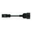 pre-assembled adapter cable Eca Plug/SCHUKO coupler white thumbnail 2