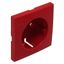 COVER PLATE F/EARTH SOCKET (SKO TYPE) RED thumbnail 1
