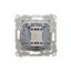 IT socket RJ45 category 5e, cream white/electro white thumbnail 2