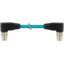 M12 male 90° / male 90° X-cod. shielded TPE SF/UTP CAT6a bu 32m thumbnail 2