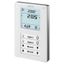 QMX3.P37 - Room operator unit KNX with temperature sensor, segmented backlit display, configurable touchkeys, LED display, white thumbnail 1