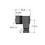 Field-Wireable Connector Female Connector M12 × 1, Angled   B8251-0 thumbnail 1
