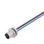 Built-in plugs, M12, Mounting thread: PG 9, Number of poles: 8, Strand / cable length: thumbnail 2