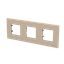 Frame 3-gang / 2+2+2-modules - IP44 - Champagne thumbnail 2