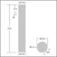 D-CO LED BOLLARD 700 30L50 830 CL2 CON - LED bollard thumbnail 3