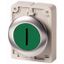M30I-FD-G-X1 Pushbutton, RMQ-Titan, flat, momentary, green, inscribed, Front ring stainless steel thumbnail 1