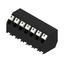 Printed circuit board terminals, 5.00 mm, Number of poles: 7, 135°, black, PUSH IN with actuator, Clamping range, max. : 1.5 mm², Tape thumbnail 4