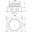 UDL2-80 70 Underfloor outlet box for SH and SHF80 115x135x70 thumbnail 2