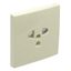 SAF C.PLATE F/EARTH SOCKET (EURO-USA) IVORY thumbnail 2