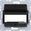 Central plate for RDM single module, A.x/C.x/S.x/B.x/Q.x/K.x black glass thumbnail 1