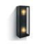 BLACK WALL LIGHT 12W 2xE27 IP43 thumbnail 1