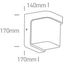 ANTHRACITE WALL 12W CCTV IP54 230V thumbnail 2