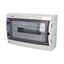 Cabinet ACQUA 3918-TTB, 18TE, 274x426x131mm, transparent plastic door, IP65 thumbnail 1