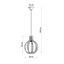 HANGING LAMP ARANCIA NATURAL WOOD E27 1X60W IP20 thumbnail 2