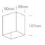 ANTHRACITE WALL 3W WW IP54 DARK LIGHT 100-240V thumbnail 3