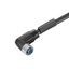 Power cable, One end without connector, M12, Number of poles : 5 (4 + PE), 3 m, Socket, angled, Shielded: No, LED: No, Sheath material: PUR, Halogen: No thumbnail 1