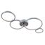 Modern Olympia Ceiling Lamp Nickel thumbnail 3