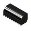 Printed circuit board terminals, 3.50 mm, Number of poles: 9, 135°, Solder pin length (l): 3.5 mm, black, PUSH IN with actuator, Clamping range, max. : 1.5 mm², Tube thumbnail 2