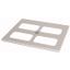 XLST5F656 Bottom-/top plate for F3A flanges, for WxD = 650 x 600mm, IP55, grey thumbnail 1