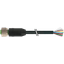M12 female 0° A-cod. with cable PUR 8x0.34 bk UL/CSA+drag ch. 23m thumbnail 2