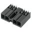 PCB plug-in connector, male header, closed side, Middle flange, THT solder connection, 7.62 mm, Number of poles: 5, 270°, Solder pin length (l): 3.5 mm, tinned, black, Box thumbnail 4