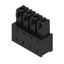 PCB plug-in connector, female header, closed side, THT/THR solder connection, 3.81 mm, Number of poles: 4, 180°, Solder pin length (l): 1.5 mm, tinned, black, Box thumbnail 1