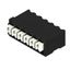 Printed circuit board terminals, 3.50 mm, Number of poles: 6, 90°, Solder pin length (l): 1.5 mm, black, PUSH IN with actuator, Clamping range, max. : 1.5 mm², Tube thumbnail 2