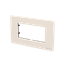 Frame - 1-gang / 4-modules - Niessen logo - White thumbnail 2