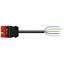 pre-assembled connecting cable;Eca;Plug/open-ended;red thumbnail 2