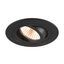 NEW TRIA® 75, recessed ceiling light, 2700K, 38°, IP 20, round, black thumbnail 1